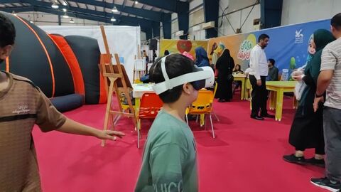 غرفه کودک و نوجوان کانون پرورش فکری در نمایشگاه دستاوردهای دولت در استان خوزستان