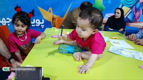 غرفه کودک و نوجوان کانون پرورش فکری در نمایشگاه دستاوردهای دولت در استان خوزستان