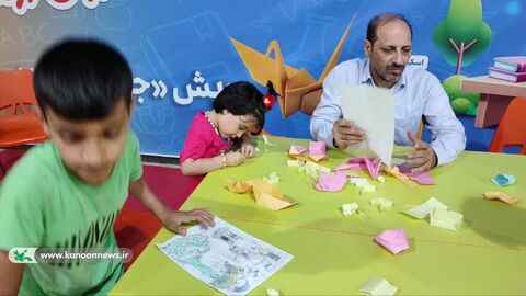 غرفه کودک و نوجوان کانون پرورش فکری در نمایشگاه دستاوردهای دولت در استان خوزستان