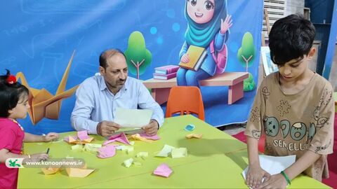 غرفه کودک و نوجوان کانون پرورش فکری در نمایشگاه دستاوردهای دولت در استان خوزستان