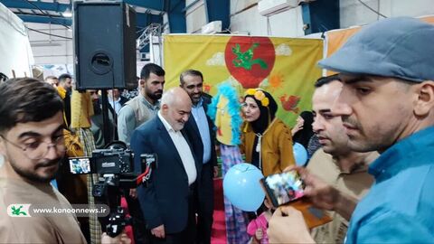 غرفه کودک و نوجوان کانون پرورش فکری در نمایشگاه دستاوردهای دولت در استان خوزستان