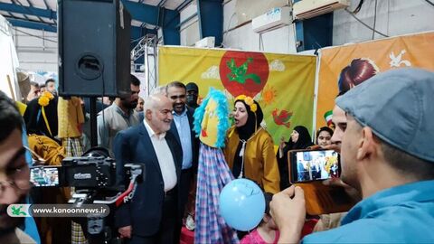 غرفه کودک و نوجوان کانون پرورش فکری در نمایشگاه دستاوردهای دولت در استان خوزستان