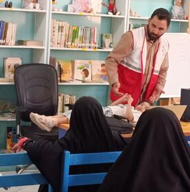 رزمایش امداد و نجات در کارگاه مدیریت هیجان در شرایط خاص