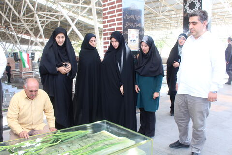 مراسم غبار رویی از گلزار شهدا