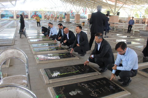 مراسم غبار رویی از گلزار شهدا