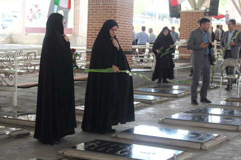 مراسم غبار رویی از گلزار شهدا