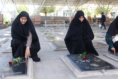 مراسم غبار رویی از گلزار شهدا