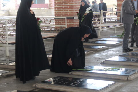 مراسم غبار رویی از گلزار شهدا