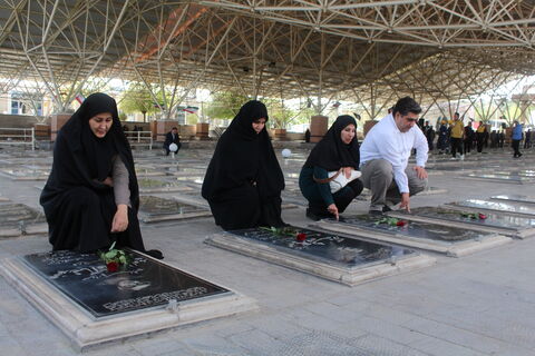 مراسم غبار رویی از گلزار شهدا