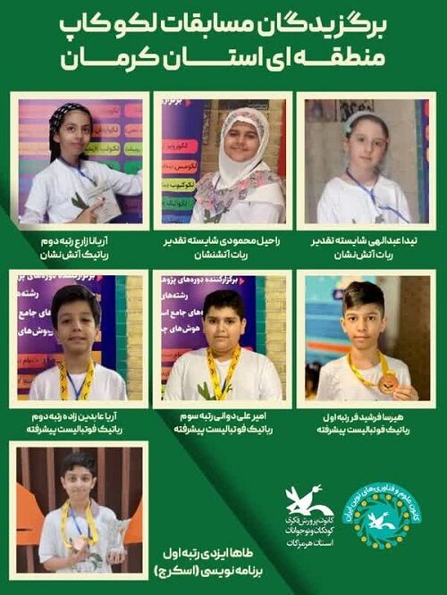 درخشش گروه لکوکاپ کانون در مسابقات منطقهای کرمان