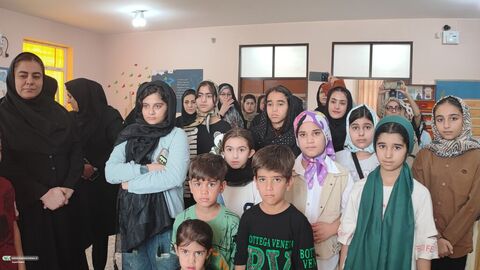آیین شروع خدمات فرهنگی و تربیتی کانون پرورش فکری کودکان و نوجوانان در چم‌گلک