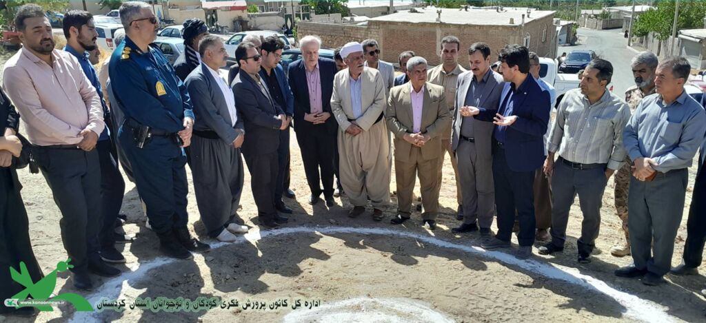 کلنگ احداث مرکز تخصصی پرورش فکری کودکان و نوجوانان در سنته به زمین خورد