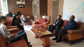 نشست سرپرست کانون کرمانشاه با مسئولان امور سینمایی حوزه هنری