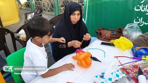 غرفه کانون پرورش فکری مازندران در جشن بزرگ امامت و ولایت حضرت مهدی عج