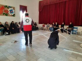 آموزش اسکان موقت در شرایط اضطراری در کانون شهر تفرش