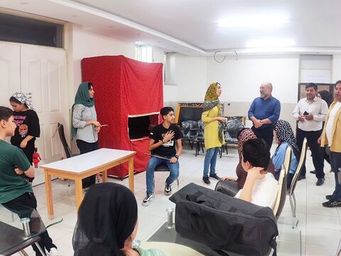 گزارش تصویری کارگاه آموزش خیمه‌ی شب‌بازی در کانون استان اصفهان