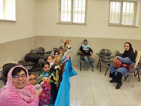 گزارش تصویری کارگاه آموزش خیمه‌ی شب‌بازی در کانون استان اصفهان
