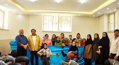 گزارش تصویری کارگاه آموزش خیمه‌ی شب‌بازی در کانون استان اصفهان