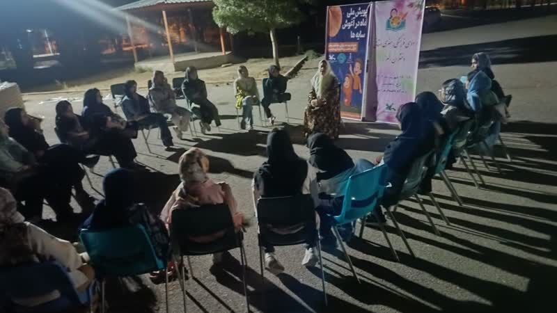 پویش ملی «ماه در آغوش سایهها» در اردوی دختران البرز برگزار شد