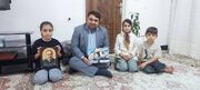 دیدار مدیرکل کانون استان اصفهان با فرزندان شهید اسماعیل قرقانی، صبا و سِودا