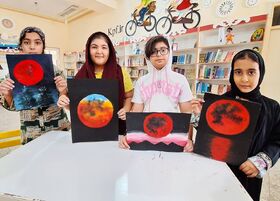 گزارش تصویری/ پویش ملی ماه در آغوش سایه ها در مجتمع آفرینش و مراکز کانون هرمزگان