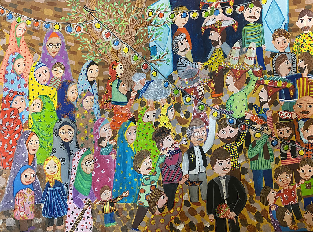 مرضیه شفیعی ۱۵ ساله عضو کانون بشرویه کانون خراسان جنوبی Iranian Teen Wins Silver Medal at Japan’s “Hikari” Painting Contest