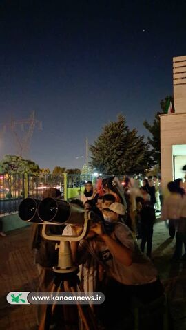 شهروندان زنجانی شاهد ماه‌گرفتگی کلی در مرکز علوم و نجوم