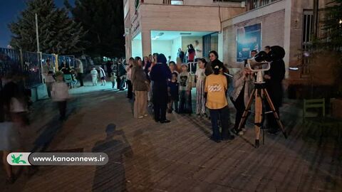 شهروندان زنجانی شاهد ماه‌گرفتگی کلی در مرکز علوم و نجوم