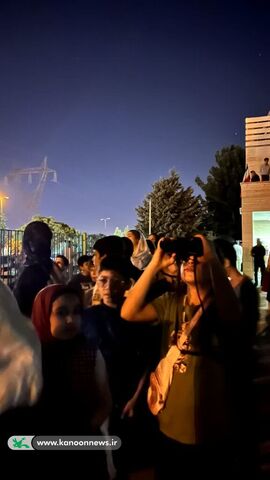 شهروندان زنجانی شاهد ماه‌گرفتگی کلی در مرکز علوم و نجوم