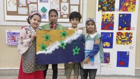 برگزاری کارگاه نقاشی خلاق در نمایشگاه ماهی پرنده