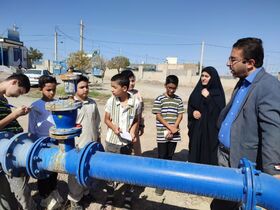 بازدید کانون‌ یاران میامی از اداره آب، گامی در جهت فرهنگ‌سازی مصرف بهینه آب