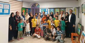 برپایی دومین نمایشگاه نقاشی آثار اعضای مرکز فرهنگی هنری کانون پرورش فکری دهدشت