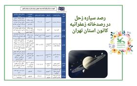 رصد سیاره زحل در رصدخانه زعفرانیه کانون استان تهران