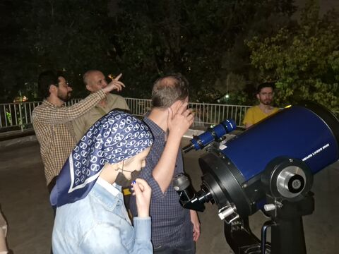 رصد سیاره زحل در رصدخانه زعفرانیه(مرکز۱۶)