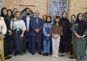 درخشش تسنیم میاری، عضو کانون پرورش فکری تنکابن، در نمایشگاه بین‌المللی «رنگ و روایت» ارمنستان