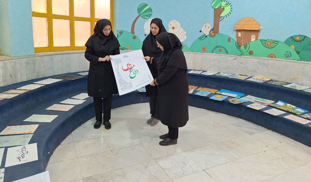 نمایشگاه آثار جشنواره رنگ و رهایی در مرکز فرهنگی و هنری آفرینش کرمانشاه