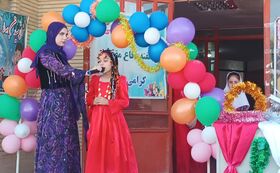 آغاز سال تحصیلی با هنر و یاد حماسه‌سازان در مدرسه احسان ثلاث باباجانی