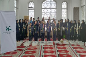 اعضای نوجوان کانون گیلان با شهیدان پیمانی دوباره بستند
