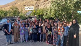 مرکز جوانرود اعضای فعال خود را به اردوی «باغ بهشت بابا» برد