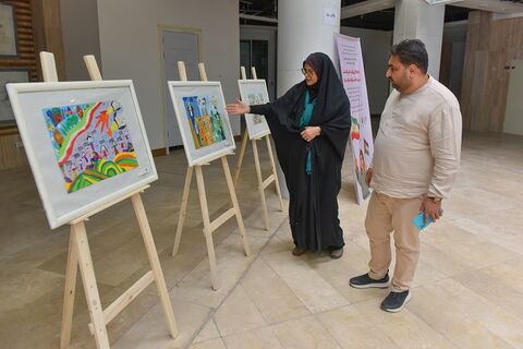 نمایشگاه آثار برگزیده نقاشی و تصویرگری کودکان و نوجوانان با عنوان" کودکان روایت می‌کنند، "وطن، مقاومت و غزه"