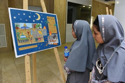 نمایشگاه آثار برگزیده نقاشی و تصویرگری کودکان و نوجوانان با عنوان" کودکان روایت می‌کنند، "وطن، مقاومت و غزه"