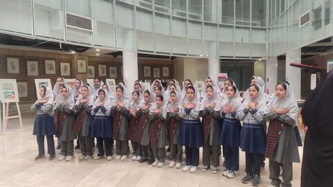 برگ زرین دیگری از نمایشگاه آثار برگزیده نقاشی و تصویری‌گری کودکان و نوجوانان کانون استان اصفهان با عنوان "روایت وطن، مقاومت و غزه"