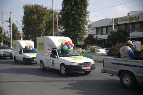 کاروان شاد پیمایی ستاد هفته ملی کودک در ساری