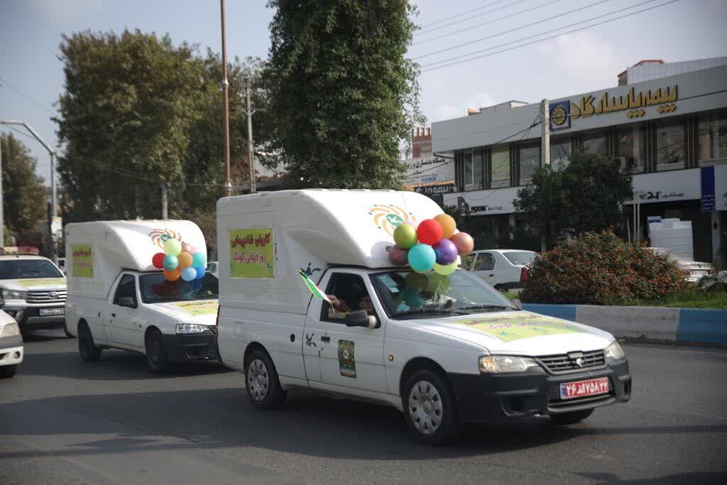 کاروان شادپیمایی کودکان و نوجوانان در ساری