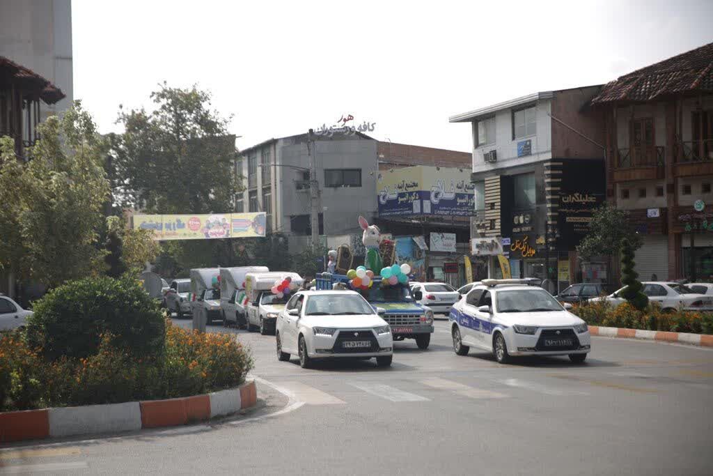 کاروان شادپیمایی کودکان و نوجوانان در ساری