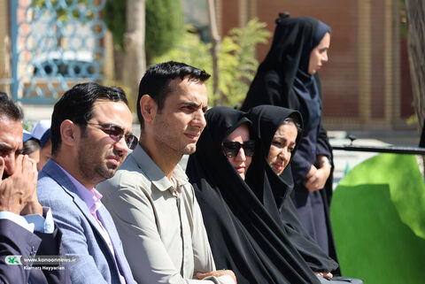 غبارروبی گلزار شهدا چهارمحال و بختیاری در هفته ملی کودک