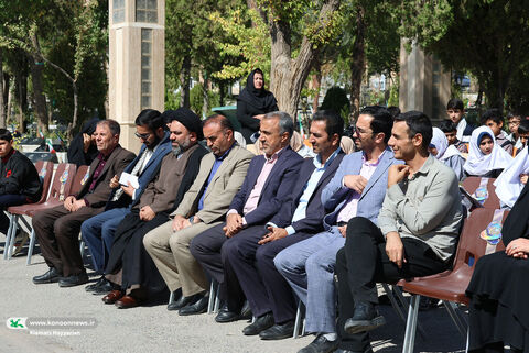 غبارروبی گلزار شهدا چهارمحال و بختیاری در هفته ملی کودک