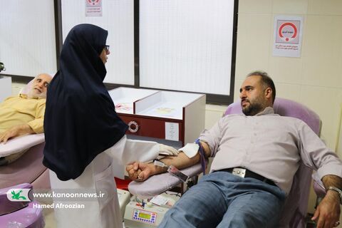 اهدای خون کارکنان کانون پرورش فکری مازندران به مناسبت روز جهانی کودک