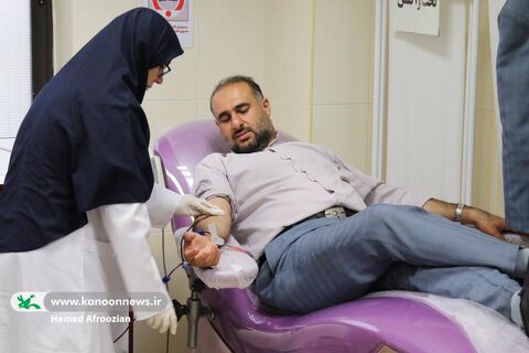 اهدای خون کارکنان کانون پرورش فکری مازندران به مناسبت روز جهانی کودک