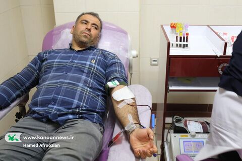 اهدای خون کارکنان کانون پرورش فکری مازندران به مناسبت روز جهانی کودک